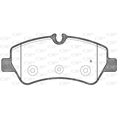 Kit pastiglie freno, Freno a disco OPEN PARTS BPA1521.00
