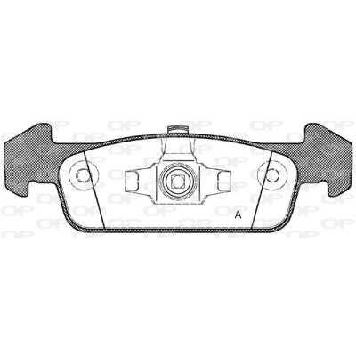 Kit pastiglie freno, Freno a disco OPEN PARTS BPA1540.10