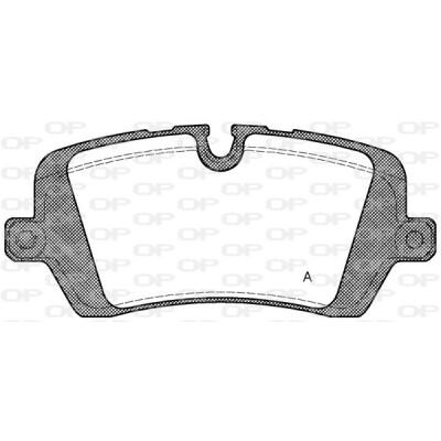 Kit pastiglie freno, Freno a disco OPEN PARTS BPA1541.00
