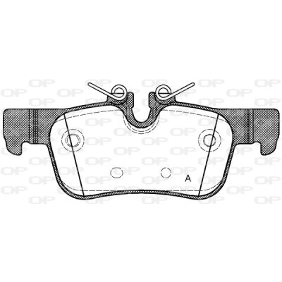 Kit pastiglie freno, Freno a disco OPEN PARTS BPA1573.00
