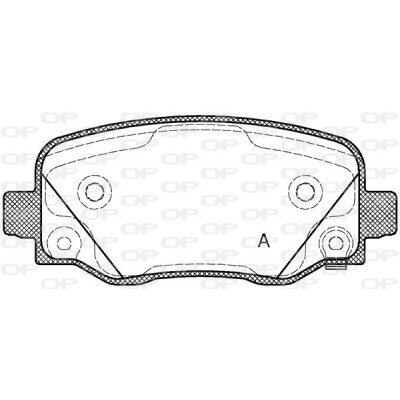 Kit pastiglie freno, Freno a disco OPEN PARTS BPA1578.02