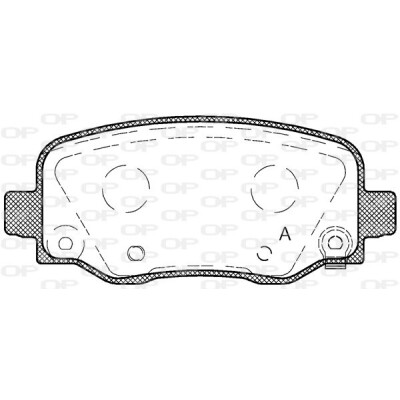 Kit pastiglie freno, Freno a disco OPEN PARTS BPA1578.04