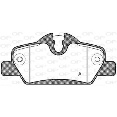 Kit pastiglie freno, Freno a disco OPEN PARTS BPA1600.00