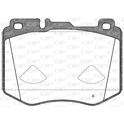 Kit pastiglie freno, Freno a disco OPEN PARTS BPA1604.00
