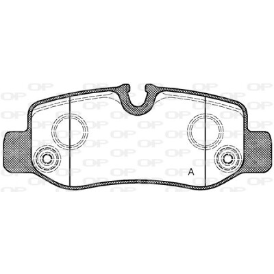 Kit pastiglie freno, Freno a disco OPEN PARTS BPA1624.00