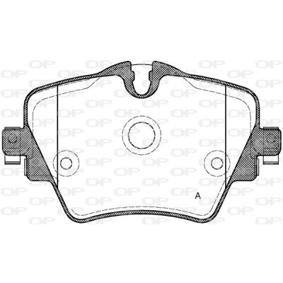 Kit pastiglie freno, Freno a disco OPEN PARTS BPA1625.08