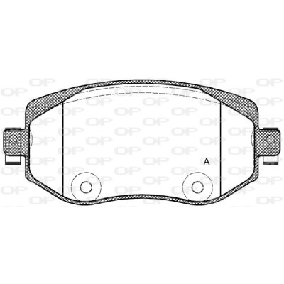 Kit pastiglie freno, Freno a disco OPEN PARTS BPA1724.08