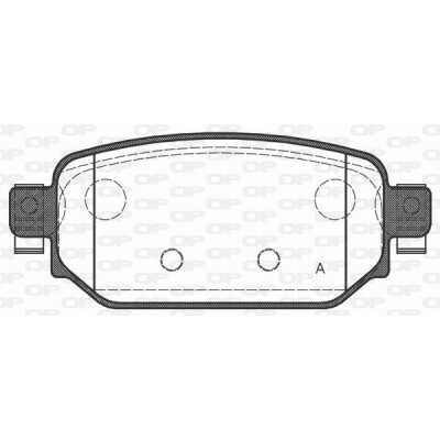 Kit pastiglie freno, Freno a disco OPEN PARTS BPA1731.02