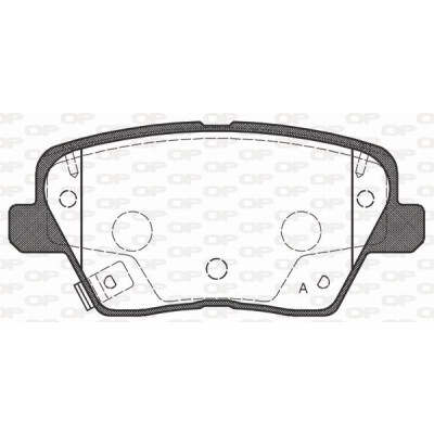 Kit pastiglie freno, Freno a disco OPEN PARTS BPA1784.02