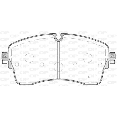 Kit pastiglie freno, Freno a disco OPEN PARTS BPA1815.00