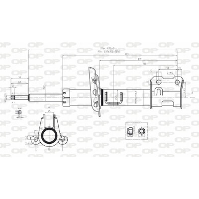 Ammortizzatore OPEN PARTS SAB8054.31