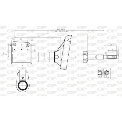 Ammortizzatore OPEN PARTS SAB8069.11