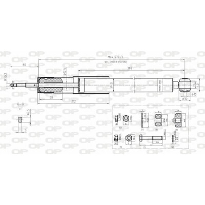 Ammortizzatore OPEN PARTS SAB8076.32