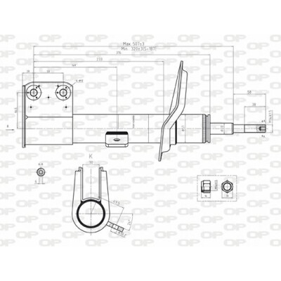 Ammortizzatore OPEN PARTS SAB8105.31