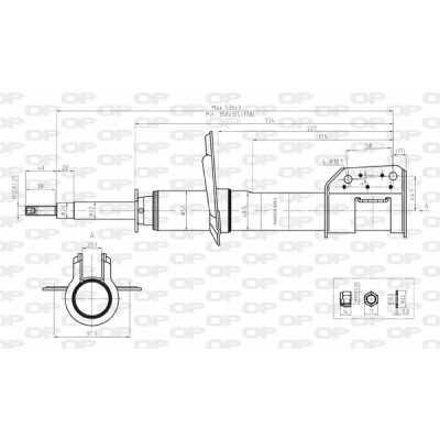 Ammortizzatore OPEN PARTS SAB8145.31