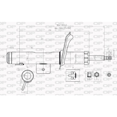 Ammortizzatore OPEN PARTS SAB8205.11