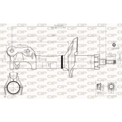 Ammortizzatore OPEN PARTS SAB8256.31