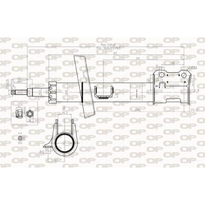 Ammortizzatore OPEN PARTS SAB8268.31