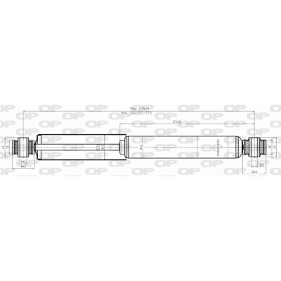 Ammortizzatore OPEN PARTS SAB8338.32