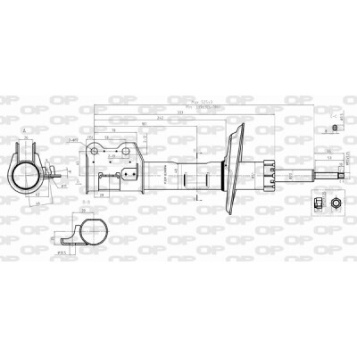 Ammortizzatore OPEN PARTS SAB8393.31