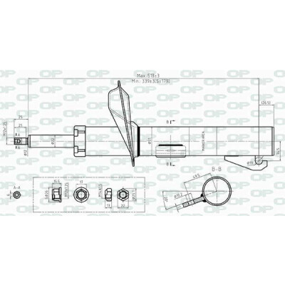 Ammortizzatore OPEN PARTS SAB8402.31