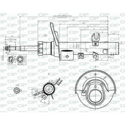 Ammortizzatore OPEN PARTS SAB8550.31