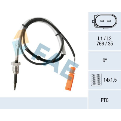 Sensore, Temperatura gas scarico