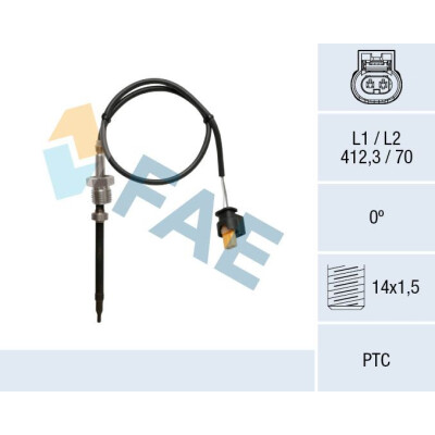 Sensore, Temperatura gas scarico