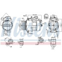 Compressore, aria condizionata NISSENS 890012
