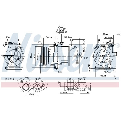 Compressore, Climatizzatore NISSENS 890217