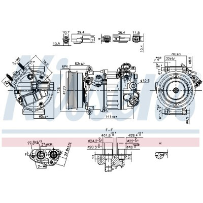 Compressore, Climatizzatore NISSENS 890593