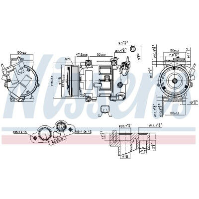 Compressore, aria condizionata NISSENS 890606