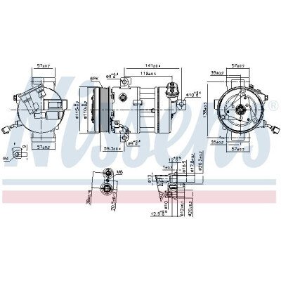 Compressore, Climatizzatore NISSENS 890667
