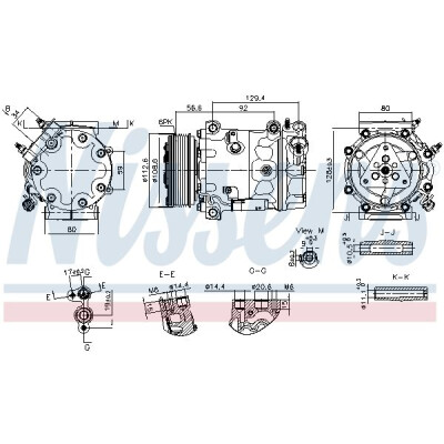 Compressore, Climatizzatore NISSENS 890780