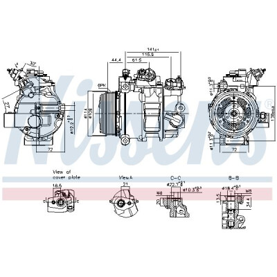 Compressore, aria condizionata NISSENS 890793