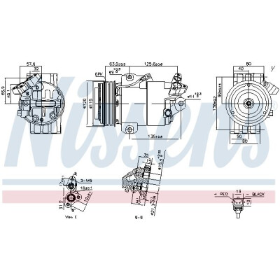 Compressore, aria condizionata NISSENS 891012