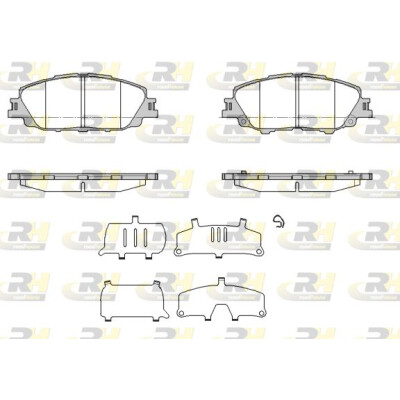 ROADHOUSE 21870.00 Set pastiglie freno