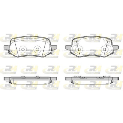 ROADHOUSE 21886.00 Set pastiglie freno