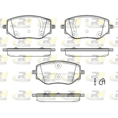 ROADHOUSE 21887.00 Set pastiglie freno