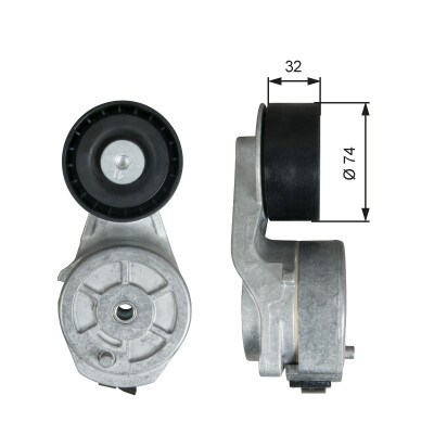Tendicinghia, cinghia trapezoidale scanalata GATES T38710
