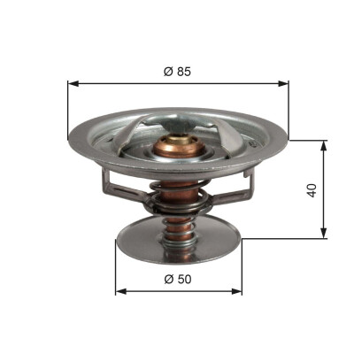 Termostato, refrigerante GATES TH51583G1