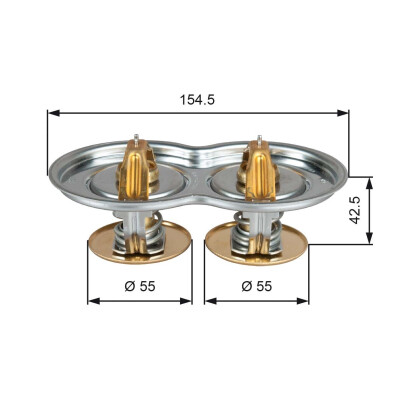 Termostato, refrigerante GATES TH51975/80G1