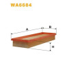 Filtro aria WIX WA6684