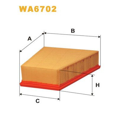 Filtro aria WIX WA6702