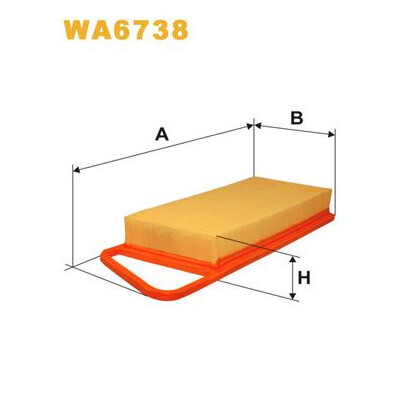 Filtro aria WIX WA6738