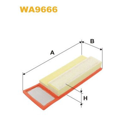 Filtro aria WIX WA9666