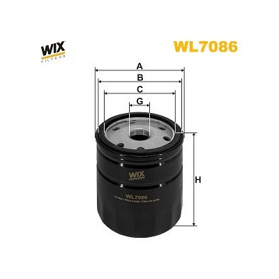 Filtro dell'olio WIX WL7086