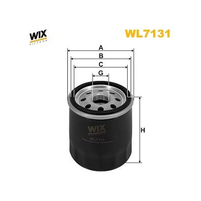 Filtro dell'olio WIX WL7131