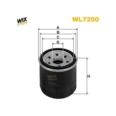 Filtro dell'olio WIX WL7200