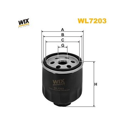 Filtro dell'olio WIX WL7203